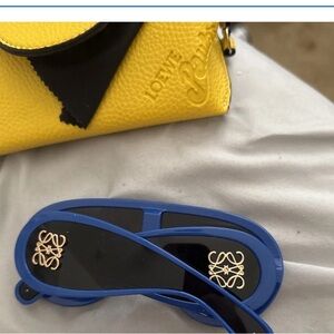 Loewe Yellow and Blue Sunglasses